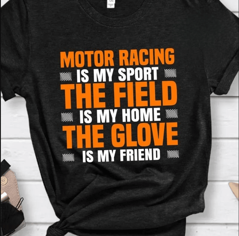 Bikergod Motorcycle Motor Racing Is My Sport T-shirt Design 2D Full Printed Sizes S - 5XL - NAAM04
