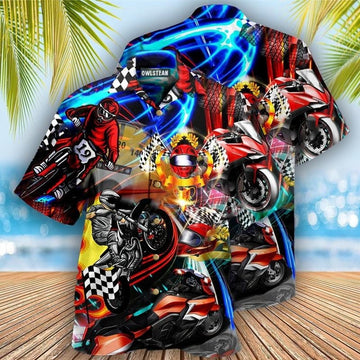 Bikergod Motorcycle Hawaii Shirt Design 3D Full Printed Sizes S - 5XL NAAK218