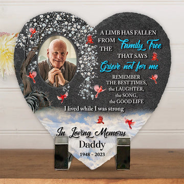 Bikergod Custom Name Loving Memory Of Memorial Stone, Human Grave Marker - Memorial Gift, Sympathy Gift LN210625ST8