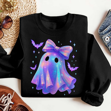 Bikergod Funny Ghost Sweatshirt 2D Sizes S - 5XL Halloween Autumn Fall Shirt, Gift For Women Men, Funny Halloween Crewneck TLDH116