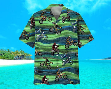 Bikergod Motorcycle Dirt Bike Racing Desert Hawaii Shirt Design 3D Full Printed Sizes S - 5XL NABI340