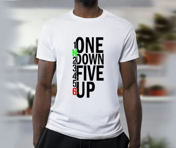 Bikergod Motorcycle One Down Five Up T-shirt, Crew-neck Sweatshirt, Hoodie, Tank Top, V-neck T-shirt Design 2D Full Printed Sizes S - 5XL - NABI306