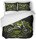 Bikergod Motorcycle Motocross Dirt Bike Bedding Set Cover Design 3D - NABY245