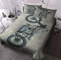 Bikergod Motorcycle Motorbike Bedding Set Cover Design 3D - NABL340