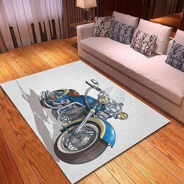 Bikergod Motorcycle Rug Home Floor Decor NABU218