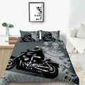 Bikergod Motorcycle Riders Bedding Set Cover Design 3D - NABT372