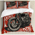 Bikergod Motorcycle Do More MakeYou Happy Bedding Set Cover Design 3D - NABT371