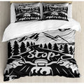 Bikergod Motorcycle Biker Never Stop Exploring Bedding Set Cover Design 3D - NABT368