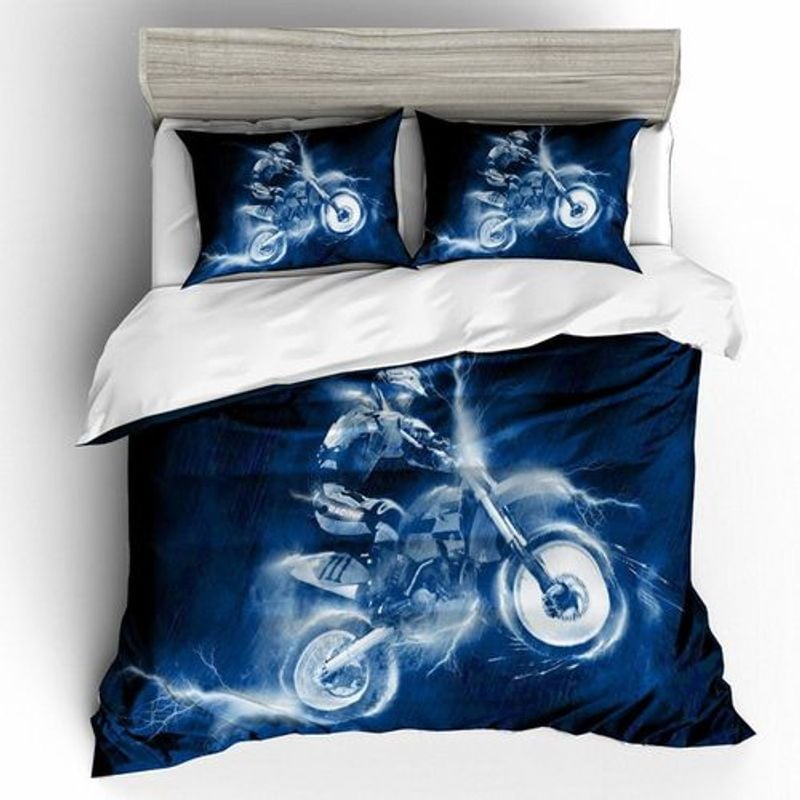 Bikergod Motorcycle Motocross Riders Bedding Set Cover Design 3D - NABT411