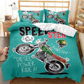 Bikergod Motorcycle Speed Ster Bedding Set Cover Design 3D - NABT350