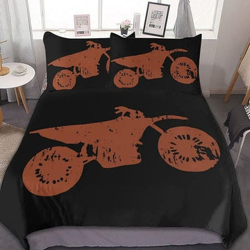 Bikergod Motorcycle Motocross Dirt Bike Bedding Set Cover Design 3D - NABY246