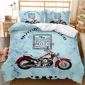 Bikergod Motorcycle Club Bedding Set Cover Design 3D - NABT347