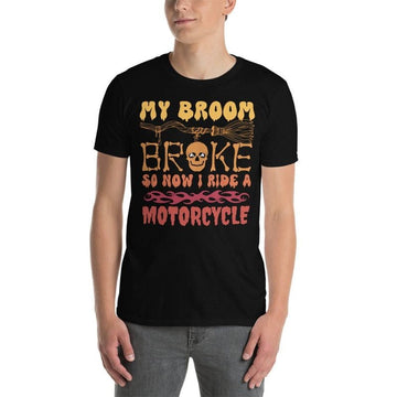 Bikergod Motorcycle My Broom Broke So Now I Ride a Motorcycle T-shirt, Crew-neck Sweatshirt, Hoodie, Tank Top, V-neck T-shirt Design 2D Full Printed Sizes S - 5XL - NABK223