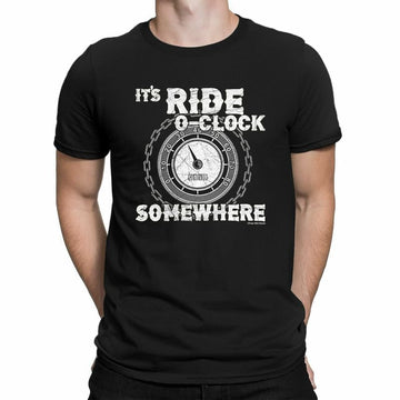 Bikergod Motorcycle It's Ride O-clock Somewhere T-shirt, Crew-neck Sweatshirt, Hoodie, Tank Top, V-neck T-shirt Design 2D Full Printed Sizes S - 5XL - NABE246