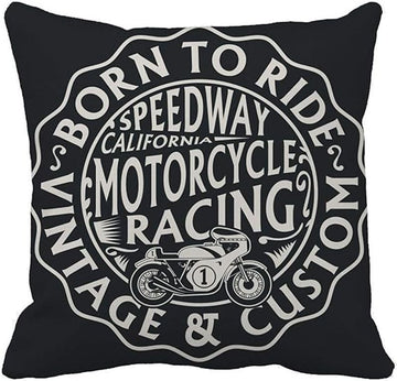 Bikergod Motorcycles Born To Ride Vintage And Custom Pillow Case Design 3D Full Printed NABE274