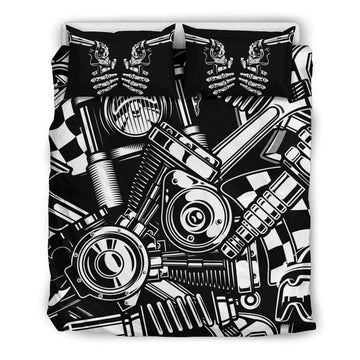 Bikergod Motorcycle BIKER TOOLS Bedding Set Cover Design 3D - NABE218