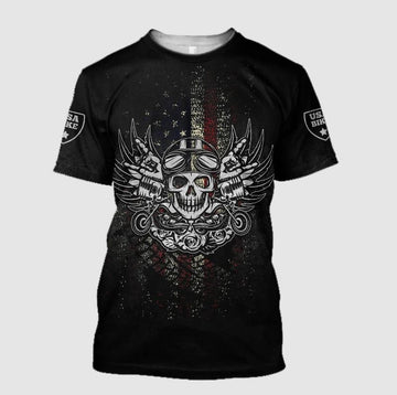 Bikergod Motorcycle T-shirt Design 3D Full Printed Sizes S - 5XL - NAOA373A