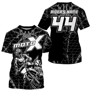 Bikergod Motorcycle Moto X Custom Name And Number T-shirt Design 3D Full Printed Sizes S - 5XL - NMQE59