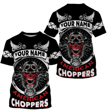 Bikergod Motorcycle American Choppers Custom Name T-shirt Design 3D Full Printed Sizes S - 5XL - NMQE101A