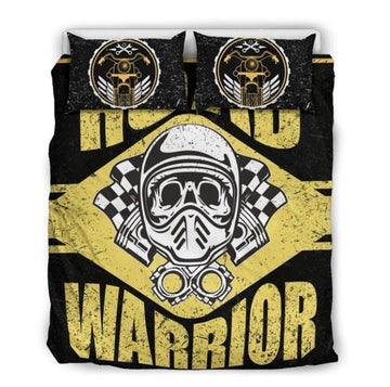 Bikergod Motorcycle Biker ROAD WARRIOR Bedding Set Cover Design 3D - NAOA369