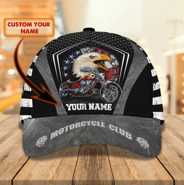 Bikergod Motorcycle Custom Name Classic Cap NAJA445