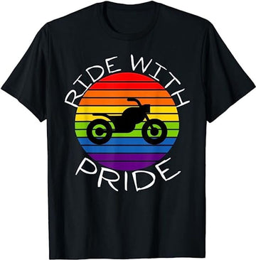 Bikergod Motorcycle Ride With Pride T-shirt Design 2D Full Printed Sizes S - 5XL - NMQE191