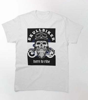 Bikergod Motorcycle Skull Biker T-shirt Design 2D Full Printed Sizes S - 5XL - NAHA418