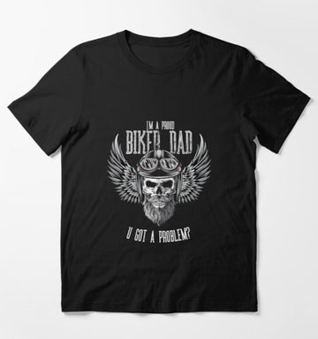 Bikergod Motorcycle Proud Biker Dad T-shirt Design 2D Full Printed Sizes S - 5XL - NATA534