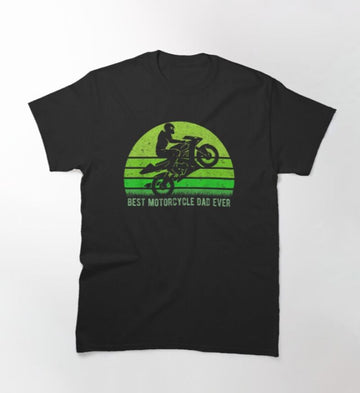 Bikergod Motorcycle Best Motorcycle Dad Ever T-shirt Design 2D Full Printed Sizes S - 5XL - NAZA231