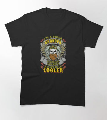Bikergod Motorcycle I Am A Biker Grandpa T-shirt Design 2D Full Printed Sizes S - 5XL - NAKA334