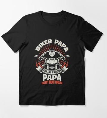 Bikergod Motorcycle Awesome Biker Papa T-shirt Design 2D Full Printed Sizes S - 5XL - NAPA609