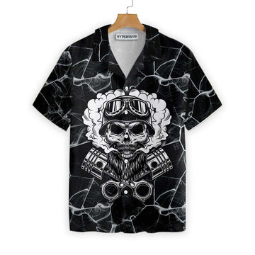 Bikergod Motorcycle SKULL BIKER Hawaii Shirt Design 3D Full Printed Sizes S - 5XL NASA49