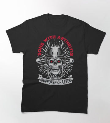 Bikergod Motorcycle sons with arthritis ibuprofen chapter T-shirt Design 2D Full Printed Sizes S - 5XL - NAHA407