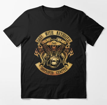 Bikergod Motorcycles Sons with Arthritis Ibuprofen Chapter T-shirt Design 2D Full Printed Sizes S - 5XL - NAGA542