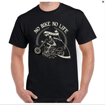 Bikergod Motorcycle No Bike No Life T-shirt, Crew-neck Sweatshirt, Hoodie, Tank Top, V-neck T-shirt Design 2D Full Printed Sizes S - 5XL - NAMA320