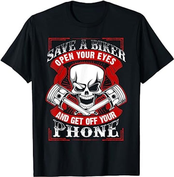 Bikergod Motorcycle Skull Biker Save A Biker Open Your Eyes T-shirt, Crew-neck Sweatshirt, Hoodie, Tank Top, V-neck T-shirt Design 2D Full Printed Sizes S - 5XL - NALA105