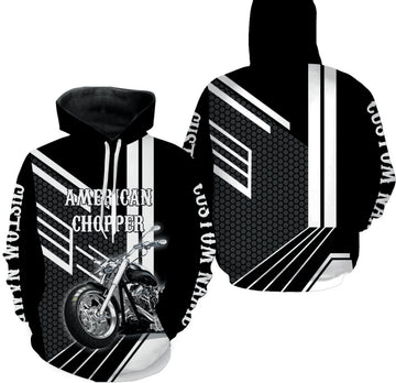 Bikergod Motorcycle American Chopper Custom Name Hoodie Design 3D Full Printed Sizes S - 5XL - NMK12B