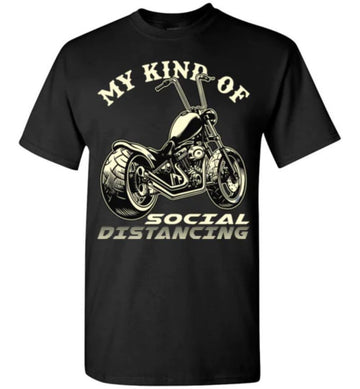 Bikergod Motorcycle My Kind Of Social Distancing T-shirt Design 2D Full Printed Sizes S - 5XL - NMA112