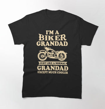 Bikergod Motorcycle I Am A Biker Grandpa T-shirt Design 2D Full Printed Sizes S - 5XL - NAPA612