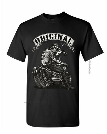 Bikergod Motorcycles Original Skull T-shirt Design 2D Full Printed Sizes S - 5XL - NAEA281