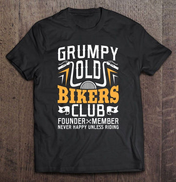 Bikergod Motorcycle Grumpy Old Bikers Club T-shirt Design 2D Full Printed Sizes S - 5XL - NAIA275