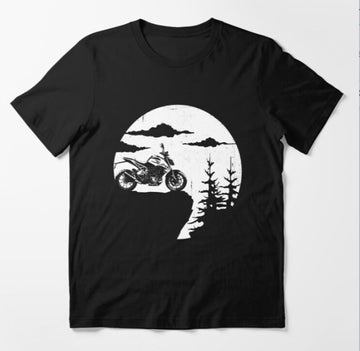 Bikergod Motorcycles Off Road Natural Adventure T-shirt Design 2D Full Printed Sizes S - 5XL - NAGA412