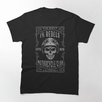 Bikergod Motorcycle One Percent Rebels T-shirt Design 2D Full Printed Sizes S - 5XL - NAHA402