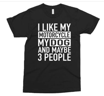 Bikergod Motorcycles I Like Motorcycle And Dogs T-shirt Design 2D Full Printed Sizes S - 5XL - NAFA251