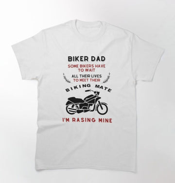 Bikergod Motorcycle Biker Dad T-shirt Design 2D Full Printed Sizes S - 5XL - NATA507