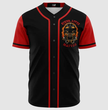 Bikergod Motorcycle Baseball Shirt Design 3D Full Printed High Quality - NMBS069