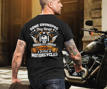 Bikergod Motorcycle Cool Grandpas Ride Motorcycles T-shirt Design 2D Full Printed Sizes S - 5XL - NAIA72