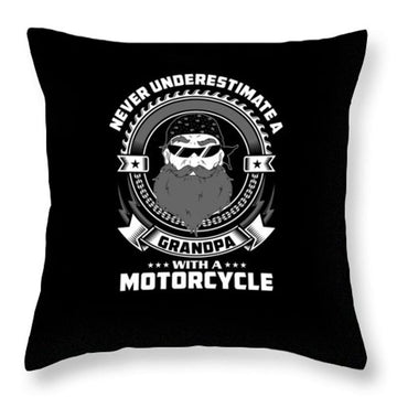 Bikergod Motorcycle Never Underestimate A Grandpa Pillow Case Design 3D Full Printed TLUA10