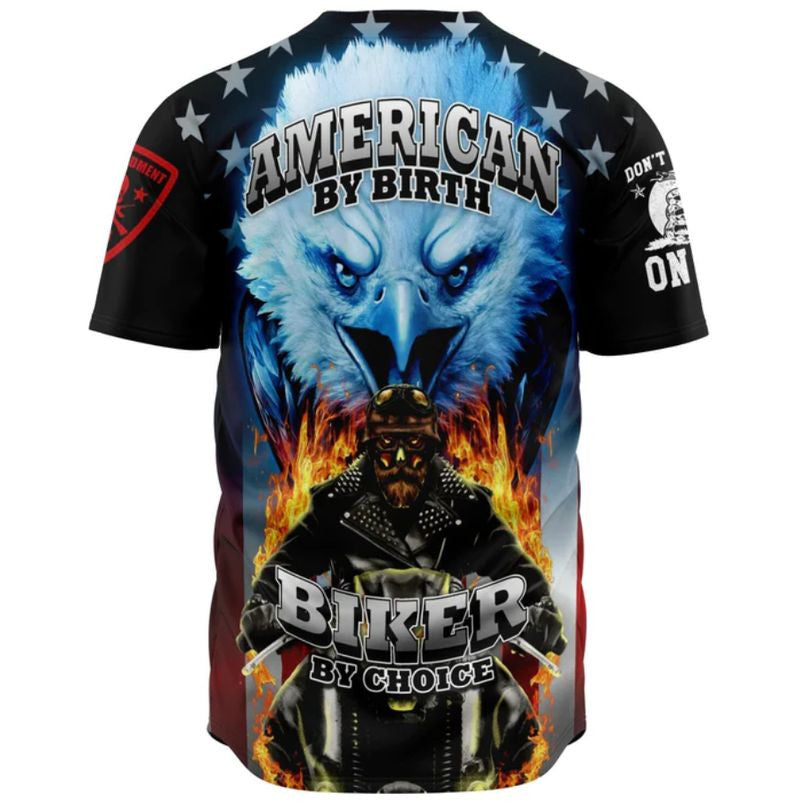 Bikergod Motorcycle Baseball Shirt Design 3D Full Printed High Quality - NMBS070