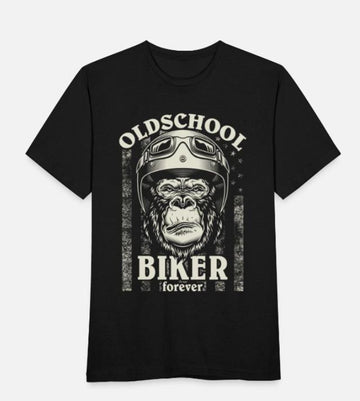 Bikergod Motorcycle Old School Biker Forever T-shirt Design 2D Full Printed Sizes S - 5XL - NAOA159